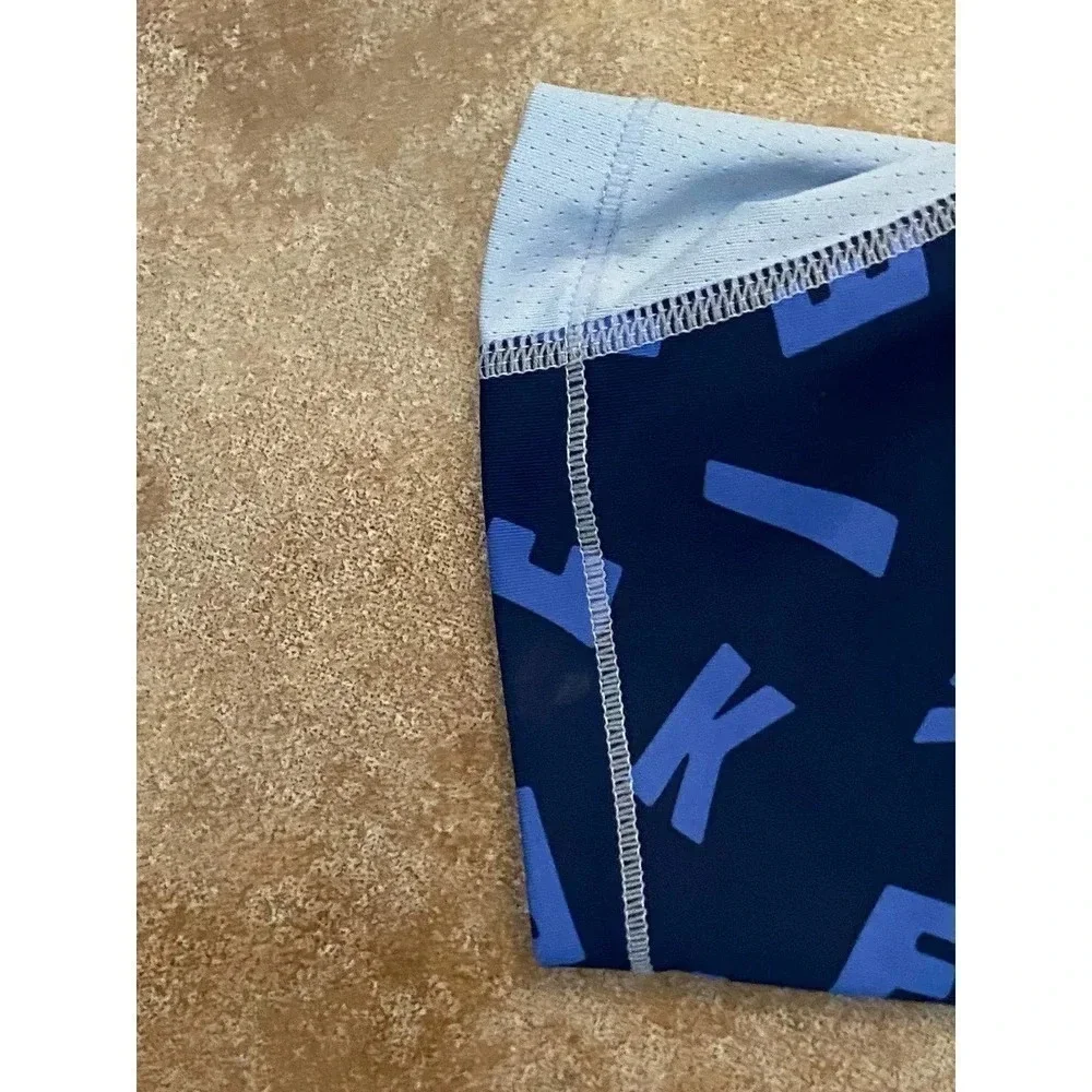 Nike Active Pants Womens Size Large Skinny Leg Low Rise Waist Blue Gym Yoga